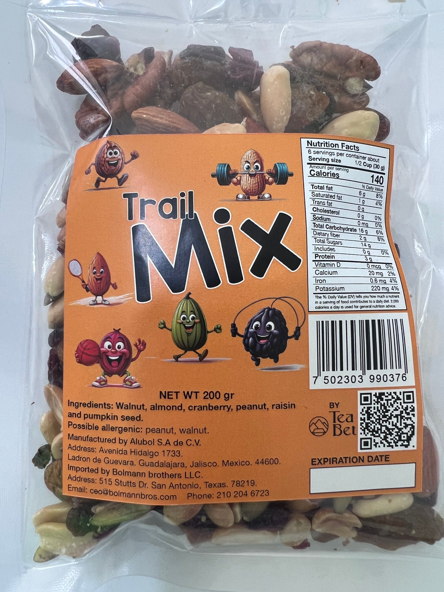 Trail Mix Semillas Tea Bet 200 gr
